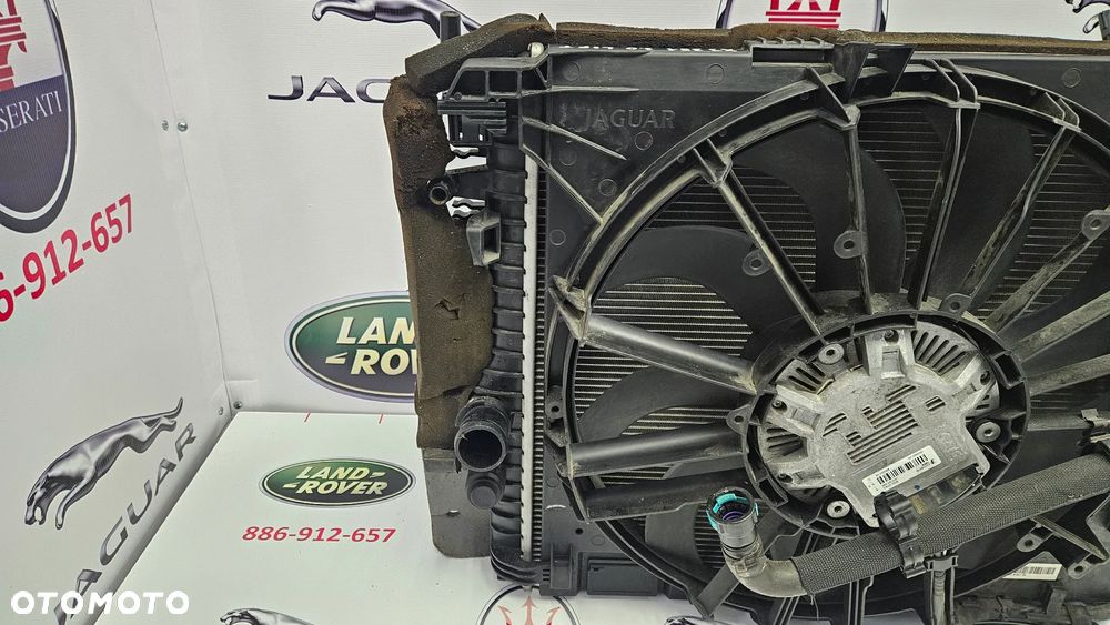 Jaguar XJ 351 LIFT 2015-2019 3.0 SC 340 KM 306PS Komplet chłodnic Chłodnica wody Klimatyzacji Wentylator Pompka wody - 18