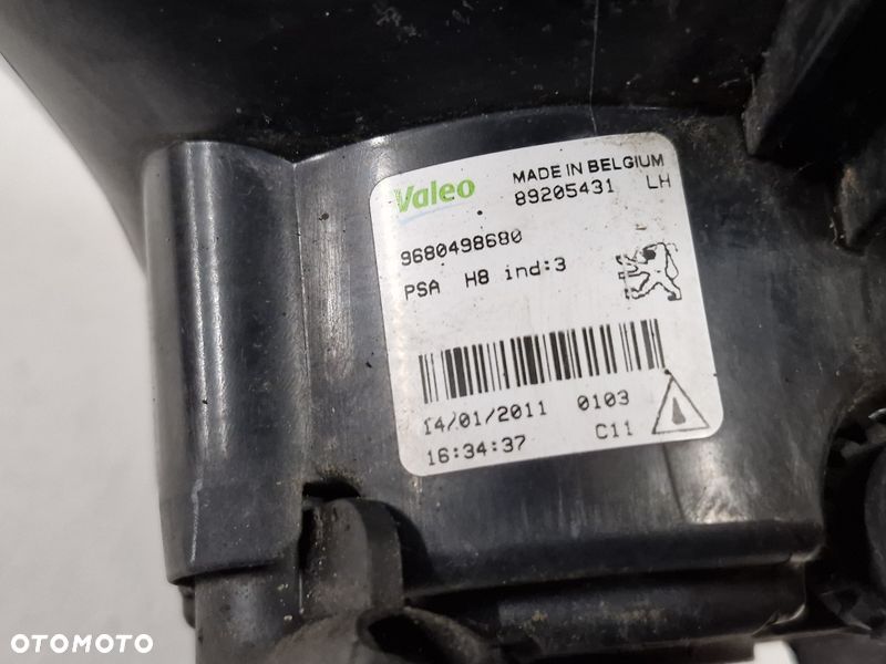 PEUGEOT 308 T7 HALOGEN PRZÓD LEWY 2 PIN 9680498680 - 5