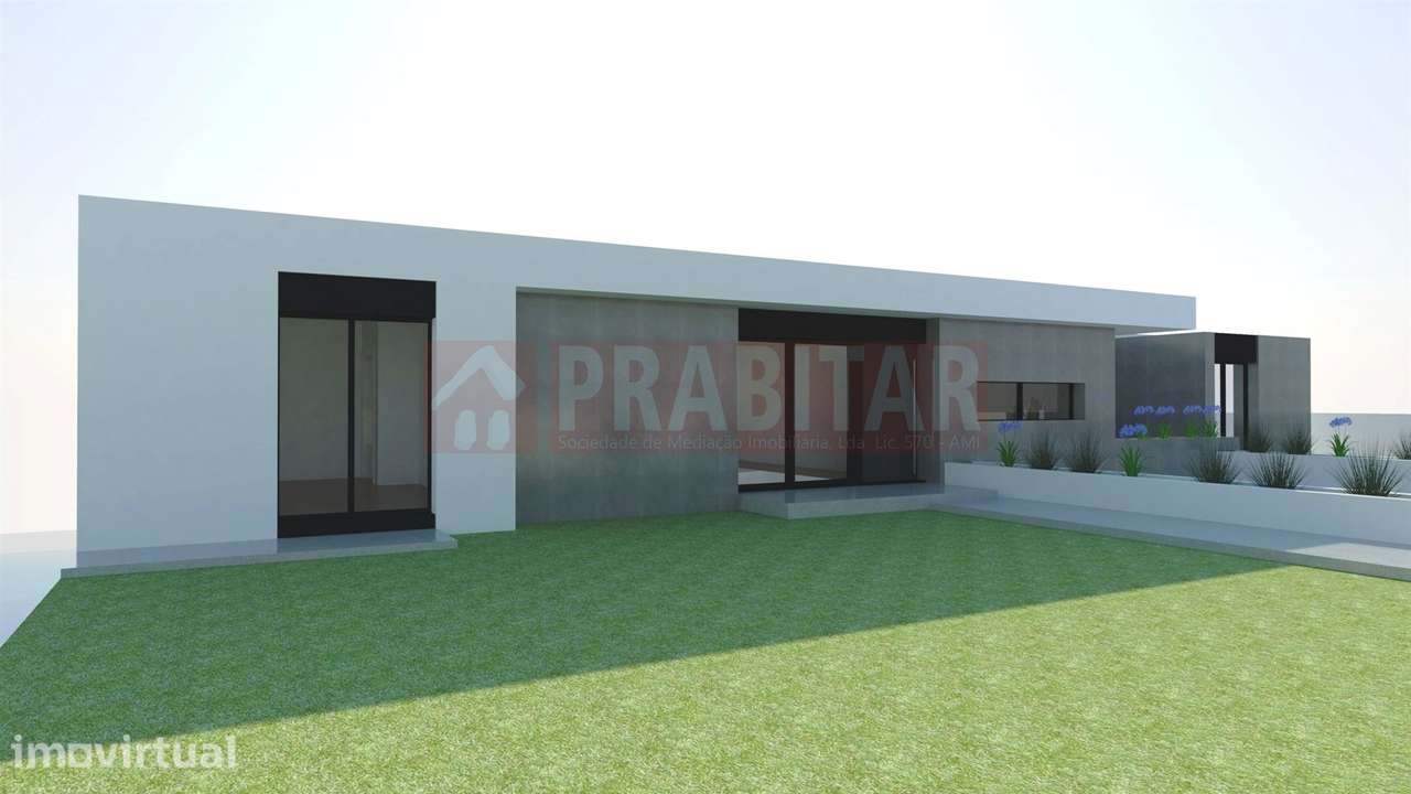 MORADIA TIPO T4 COM GARAGEM e grande terreno plano  NOVA - Grande imagem: 4/24