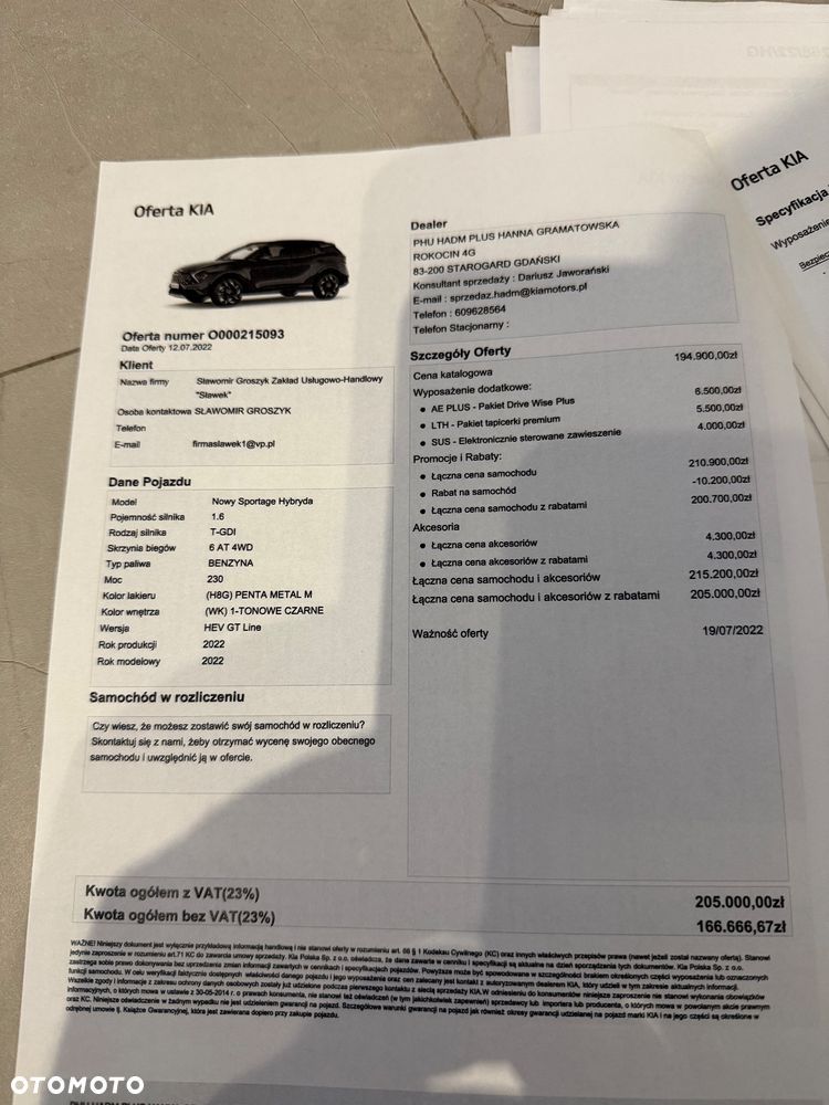 Kia Sportage 1.6 T-GDI HEV Business Line 4WD - 2