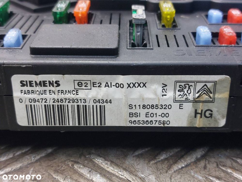 ZESTAW STARTOWY XSARA PICASSO I 1.8 16V 9658515180 9655826580 9650618480 - 5