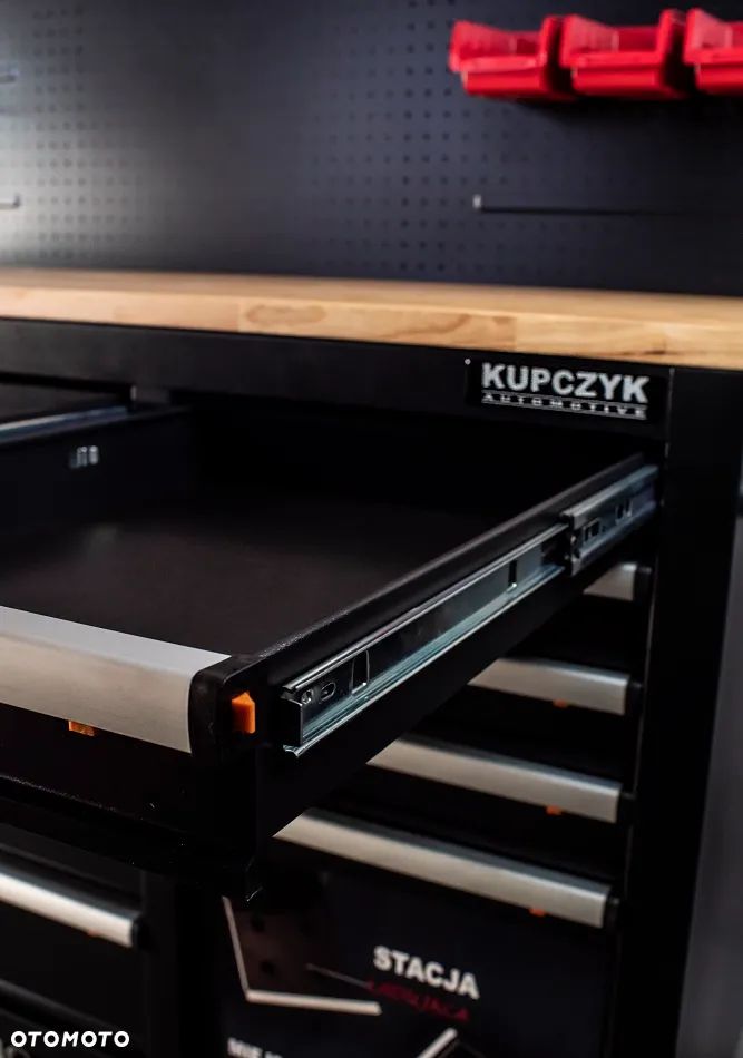 Stół warsztatowy szafka wózek 10 szuflad narzędziowy z tablicą Kupczyk - 13