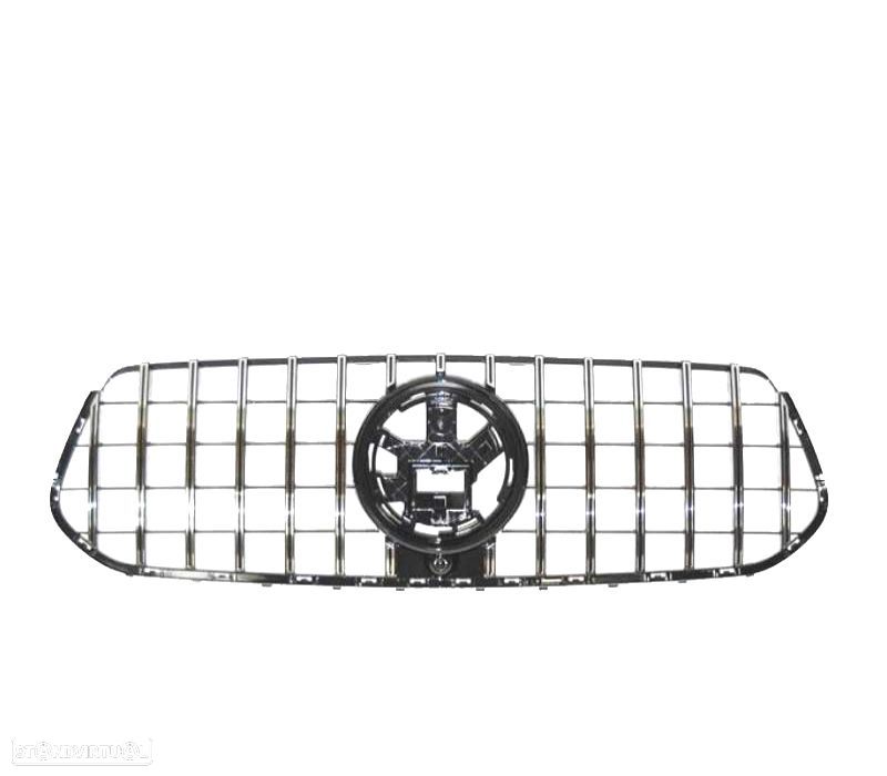 GRELHA FRONTAL MERCEDES W167 C167 LOOK GT 19-23 CROMADO - 1