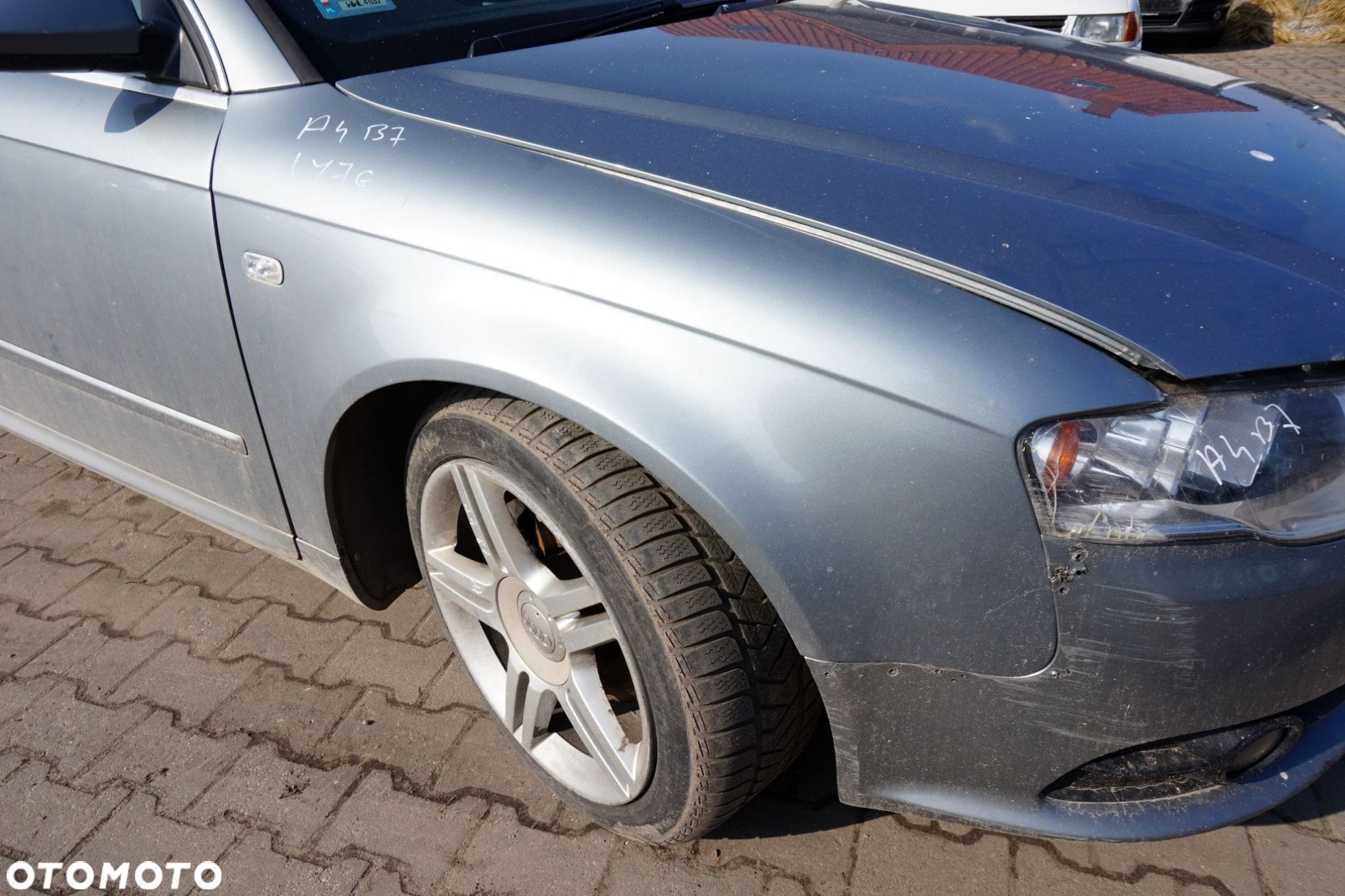 MASKA ZDERZAK BŁOTNIKI LAMPY A4 B7 LY7G  AUDI 2004-2008 SREBRNY PRZÓD KOMPLETNY - 18