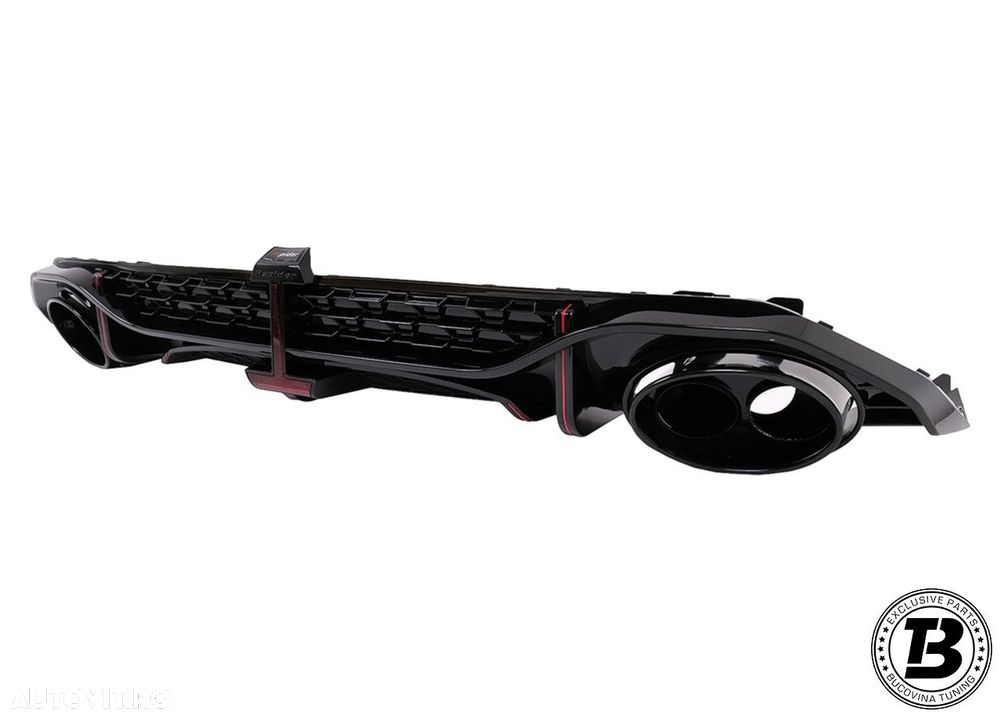 Difuzor Bara Spate cu Ornamente compatibil cu Audi A3 8Y RS3 Design - 4