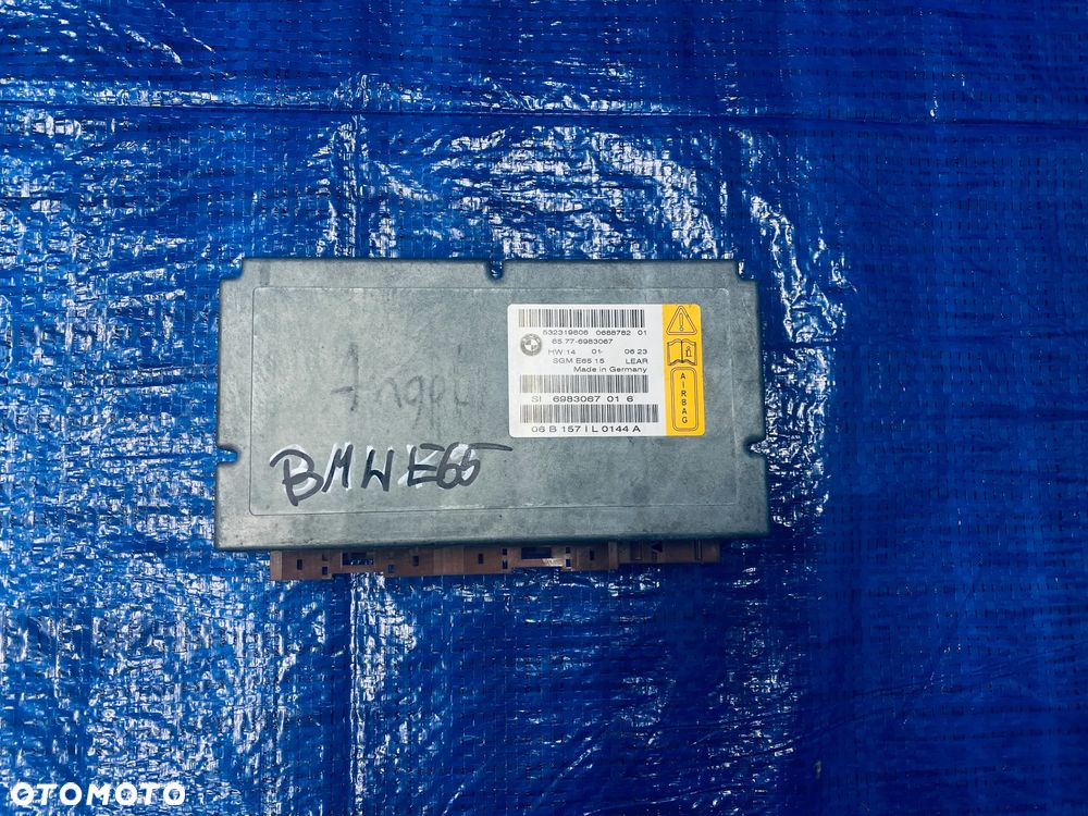 MODUŁ STEROWNIK SENSOR PODUSZEK AIRBAG  BMW E65 E66 ; 6983067 65.77-6983067 ORYGINAŁ - 1
