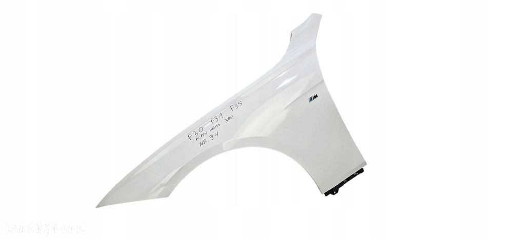 Bmw 3 F30 F31 Błotnik Lewy Przód Alpinweiss 300 Nr 94 - 2