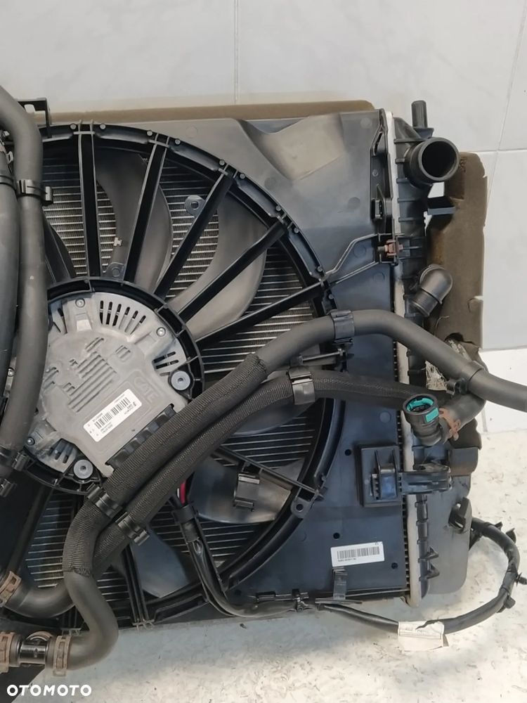 JAGUAR XJ X351 5.0 SC KOMPLET CHŁODNIC CHŁODNICA WENTYLATOR KOMPLET ORYGINAŁ - 12