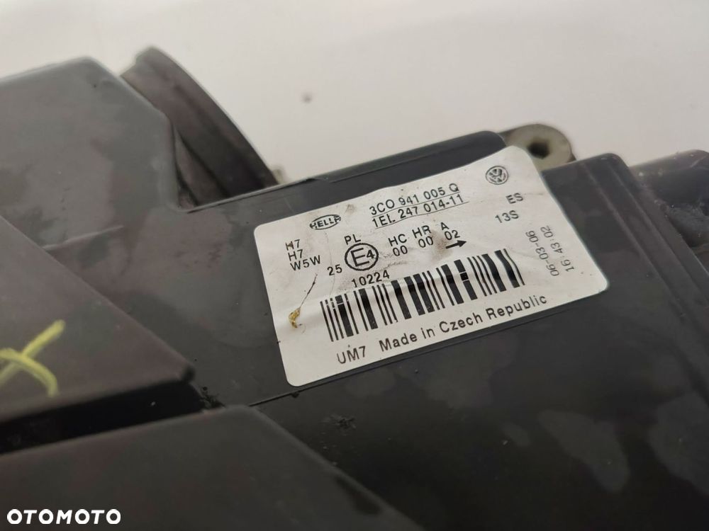 VW PSSAT B6  LAMPA PRZÓD PRZEDNIA LEWA EUROPA 3C0941005Q - 3