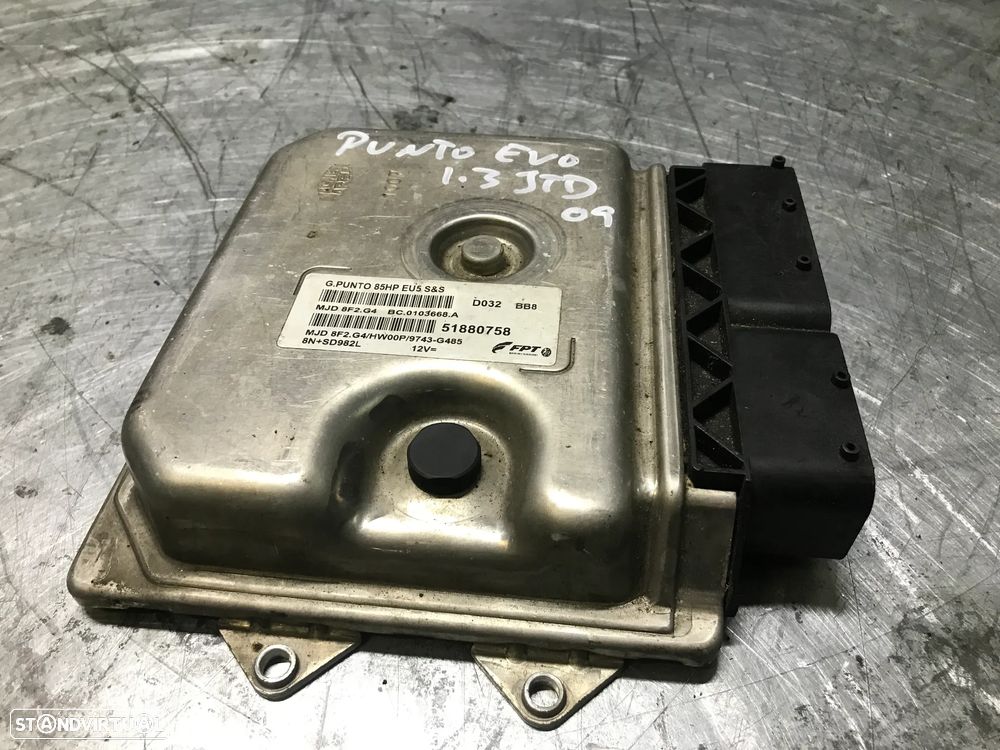 CENTRALINA DO MOTOR FIAT PUNTO EVO 1.3JTD MJD8F2G4 51880758 - 1