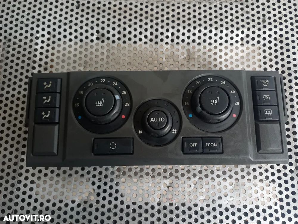 Panou Modul Comenzi Clima Dublu Climatronic Cu Incalzire In Scaune Land Rover Range Rover Sport L320 An 2005-2006-2007-2008-2009-2010-2011-2012 Volan Stanga Dezmembrez Range Rover Sport L320 2.7 Tdv6 Motor 276DT - Dezmembrari Arad - 6