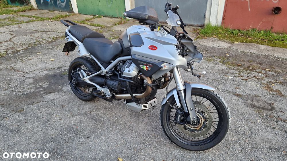Moto Guzzi Stelvio ntx 1200 2010r. Wszystkie części. Rama,tłumik,kolektor,kanapa,instalacja, wtryski,przepustnice,lagi,wał,błotnik - 2