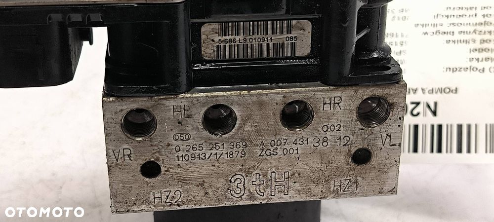 POMPA ABS HAMULCOWA MERCEDES SPRINTER 313 0265951522 - 5