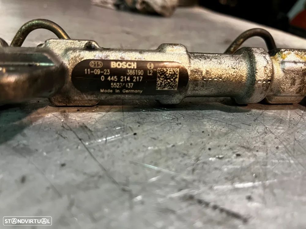 REGUA / RAMPA DE INJECÇAO FIAT PUNTO EVO 1.3JTD / OPEL 1.3CDTI / BIPPER NEMO 1.3HDI 0445214217 55234437 - 2