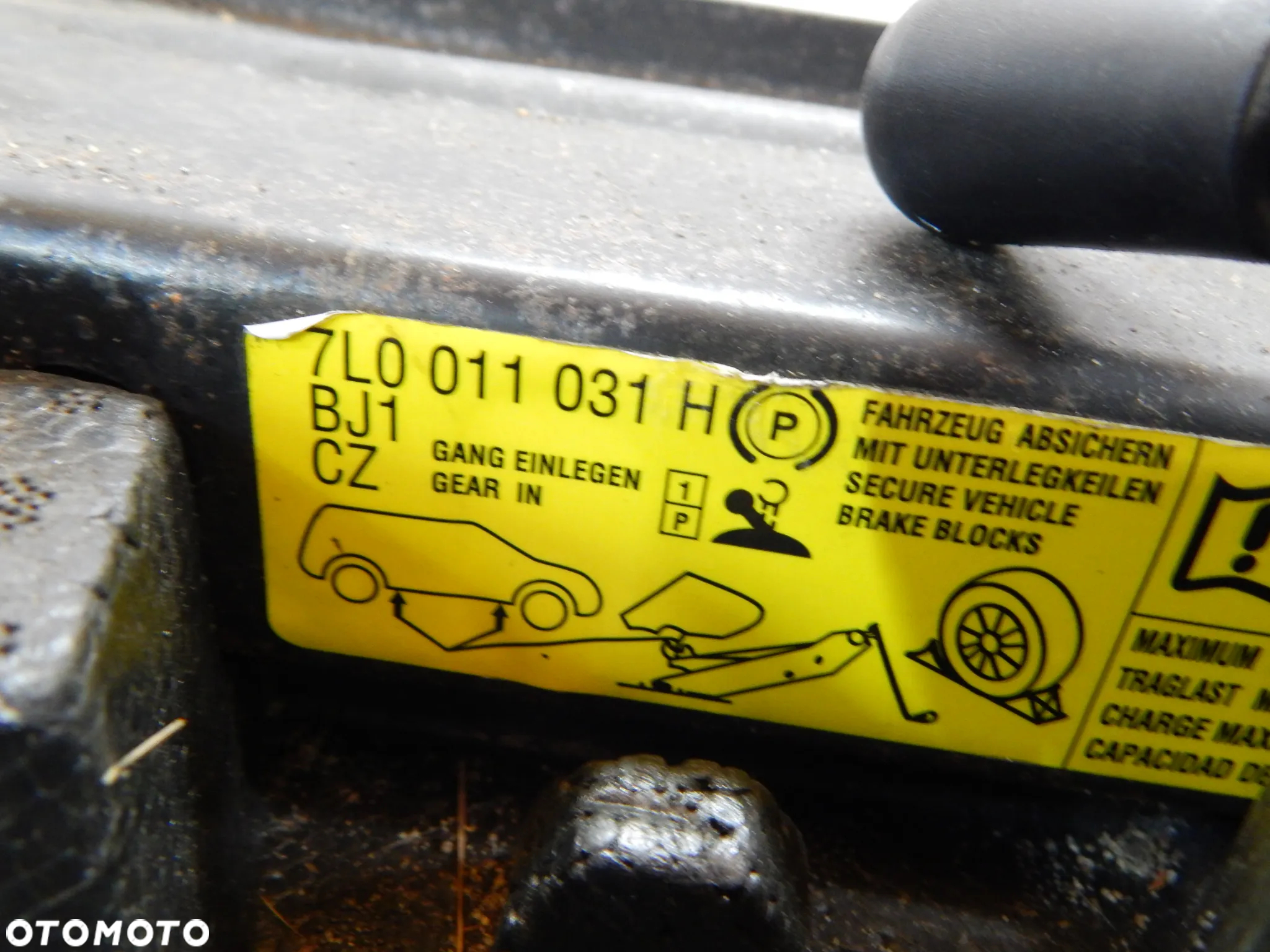 Lewarek podnośnik klucz ucho zestaw AUDI Q7 4L 05-15  Łuków części - 2