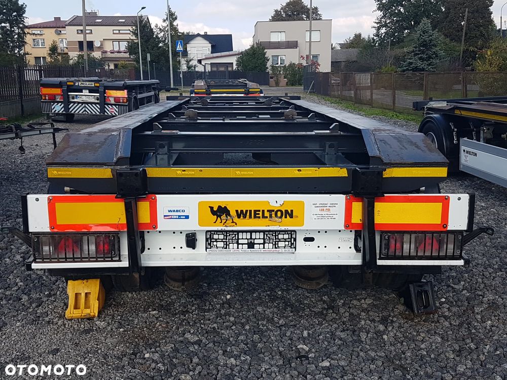 Wielton PS-2 PRZYCZEPA POD KONTENERY DO HAKOWCA 2-OSIE BLIŹNIAKI HUFFERMANN ZASŁAW SKIBICKI - 5