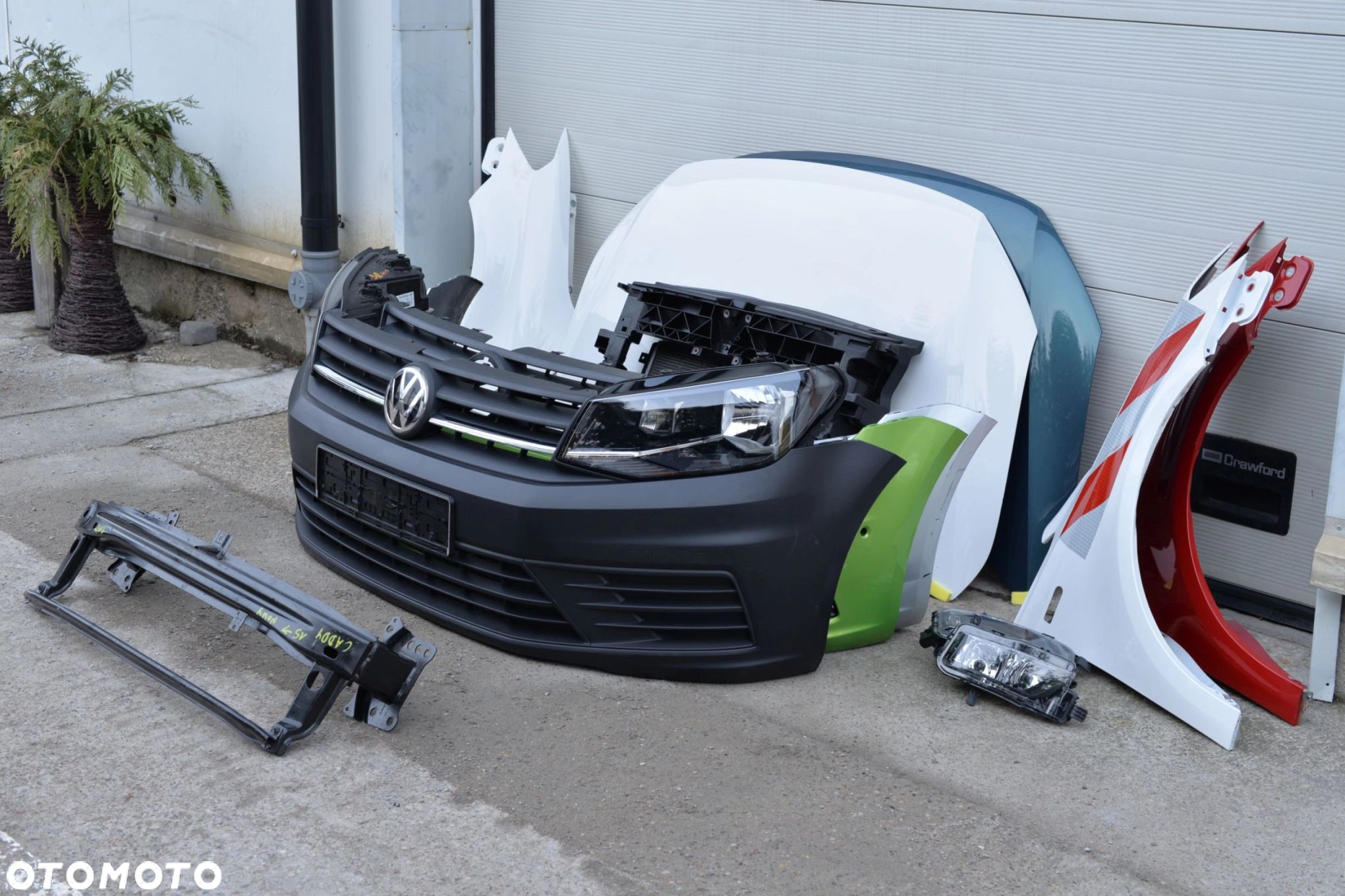 MASKA ZDERZAK GRILL BŁOTNIK LAMPA H7 XENON PAS BELKA VW CADDY 2015- 2K5 - 4