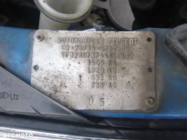 SILNIK PEUGEOT 206 1.1 8V HFX DO ODPALENIA - 10