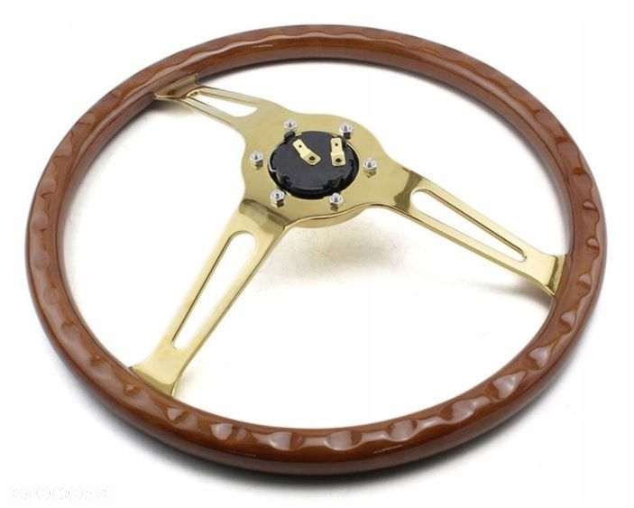 Kierownica drewniana real mahoń 380mm retro nardi - 5