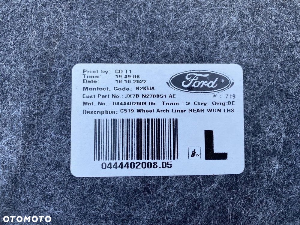 NADKOLE TYŁ TYLNE LEWE FORD FOCUS MK4 KOMBI NOWE ORYGINALNE JX7BN278B51AE - 5