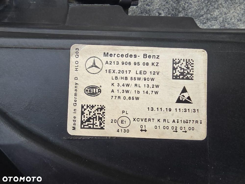 MERCEDES E KLASA 213 Lampy przód Full Led Multibeam A2139069508 A2139069608 - 15
