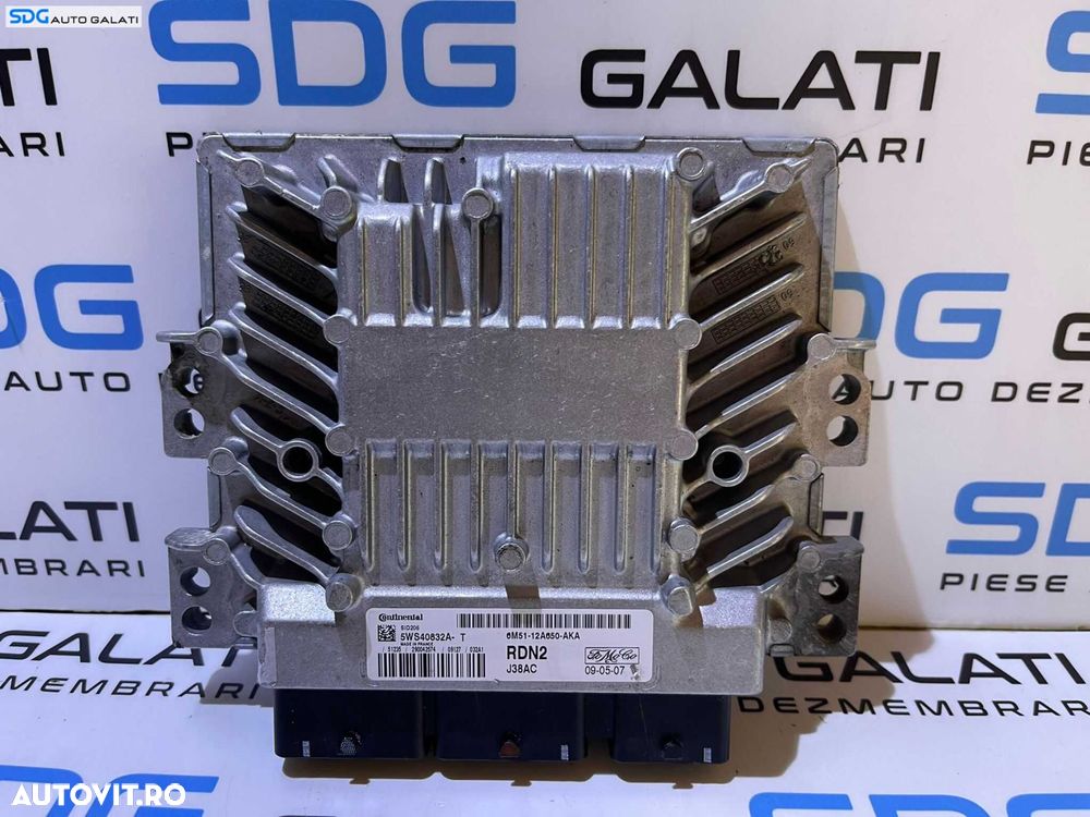 ECU Calculator Motor Ford Focus 2 2.0 TDCI 2004 - 2010 Cod 6M51-12A650-AKA 5WS40832A [L2654] - 1