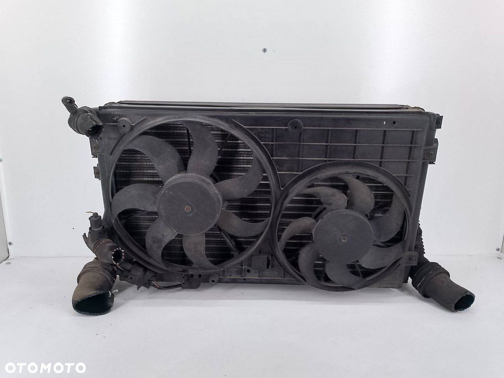 ZESTAW CHŁODNIC WODA INTERCOOLER WENTYLATOR VW PASSAT B6 1K0145803M 1.9 - 1