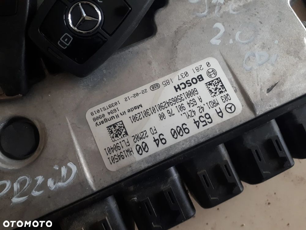 MERCEDES SPRINTER 907 910 2.0 CDI KOMPUTER KOMPLETNY ZESTAW 6549009400 - 2