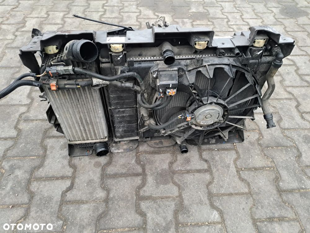 Peugeot 508 I 1.6 pas przedni kompletny chłodnice belka pod zderzak przód maskownica wzmocnienie górne wentylator - 6