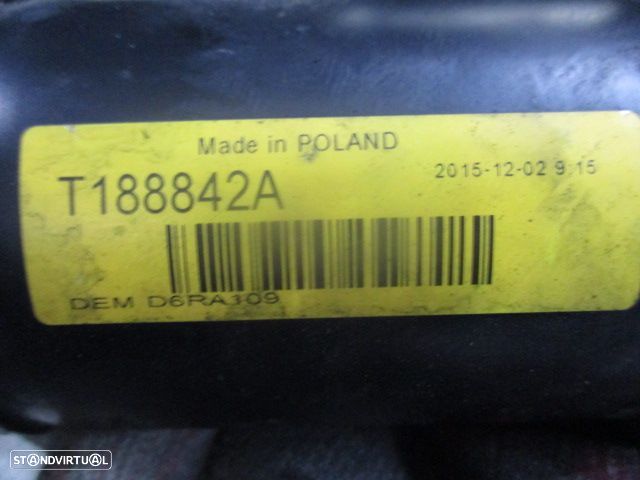 Motor De Arranque T188842A  726010  D6RA109 CITROEN JUMPY 2004 1.9D 70CV 0P PEUGEOT 206 2001 1.9D 70CV 3P CINZA - 5