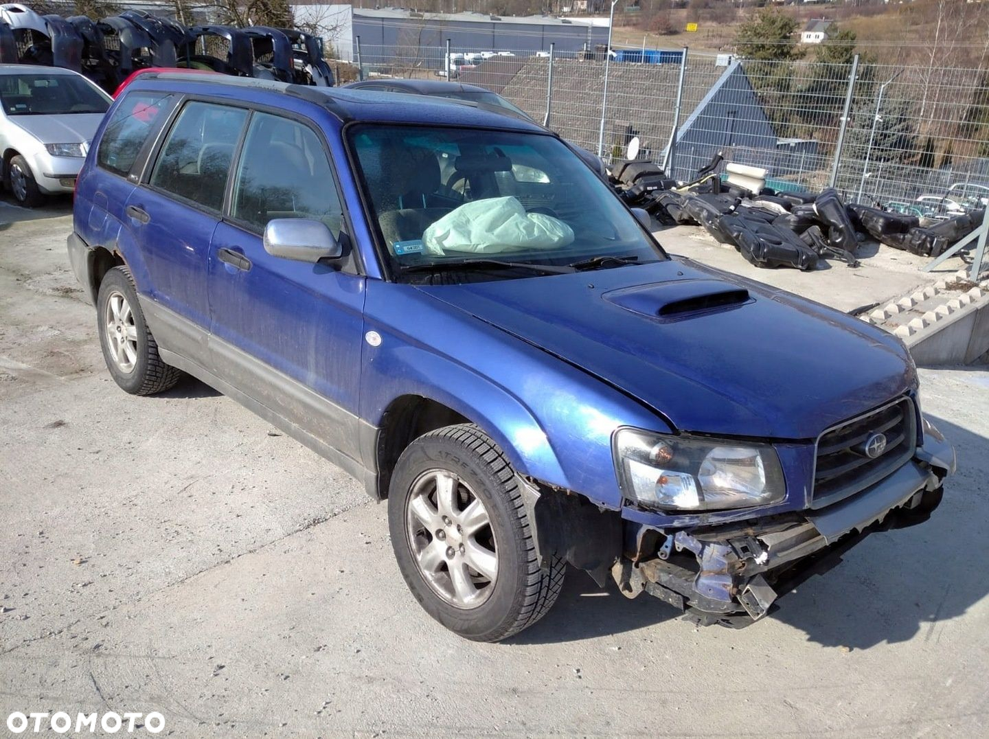 SUBARU FORESTER 2 II SG 02-06 DRZWI LEWE PRZÓD PRZEDNIE GRANATOWE 2C3 - 7