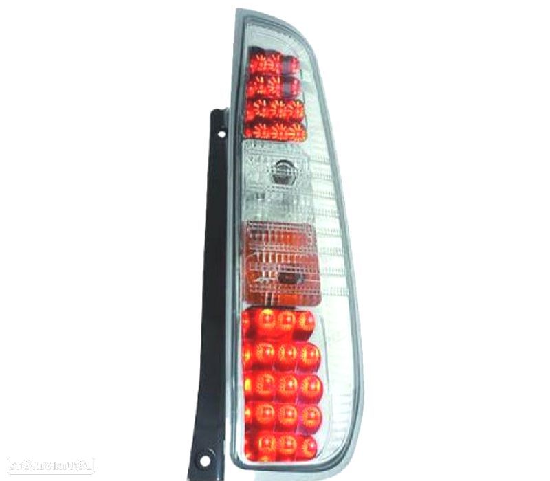 FAROLINS TRASEIROS LED FORD FIESTA 02-08 CROMADO - 1