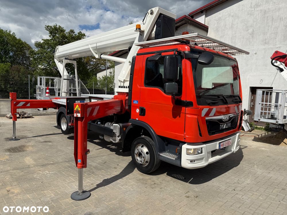 MAN Podnośnik Koszowy Zwyżka Ruthman T330 33 metry  DmC 7500KG! 21 w bok! UDT! Jak Wumag Gsr Multitel Euro 6!!! - 8