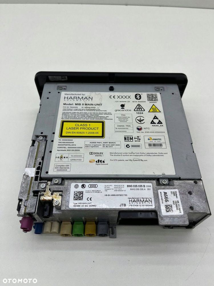 AUDI A4 B9 RADIO NAWIGACJA CZYTNIK 8W0035035B - 3
