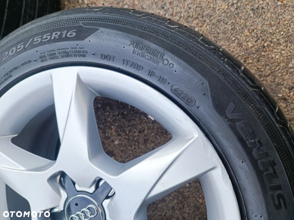 5x112 Felgi Aluminiowe Alufelgi 16 Koła Lato Letnie AUDI 4F0 Q2 Q3 A4 B5 B6 B7 A6 C5 C6 TT A3 8P 8V 5mm Legnica ALU-RAD 205/55 - 10