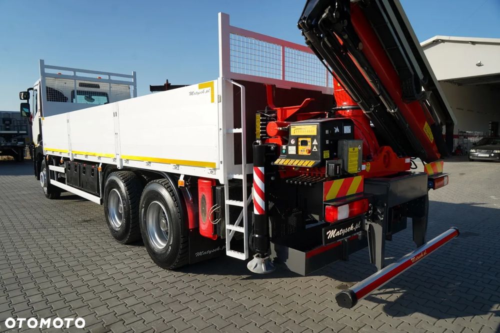 Renault C 430 / 6x4 / SKRZYNIOWY 7,2 M + HDS FASSI F215A / WYSÓW 10 M / STEROWANIE RADIOWE / WIDŁY / ROTATOR - 16
