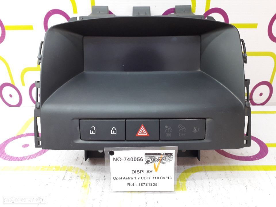 Display Opel Astra 1.7 CDTi 110Cv de 2013 - Ref: 18781835 - NO740056 - 1