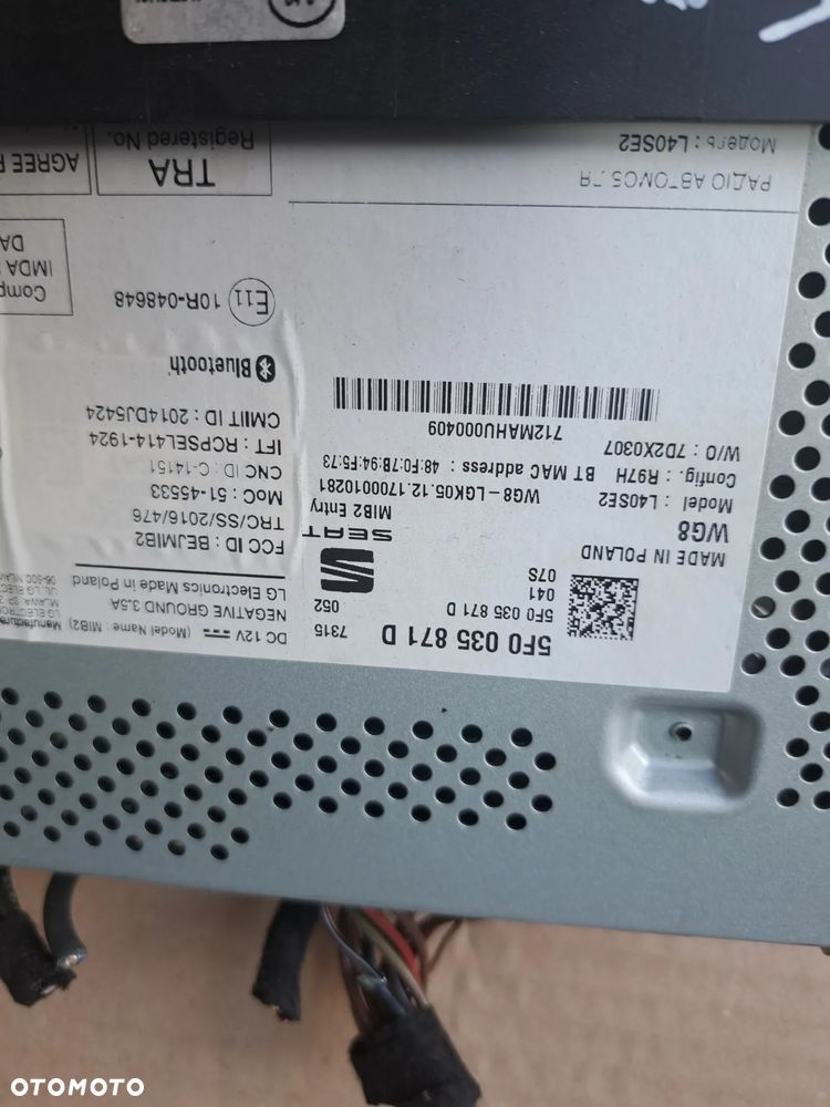 Seat Leon III Radio 5F0035871D - 4