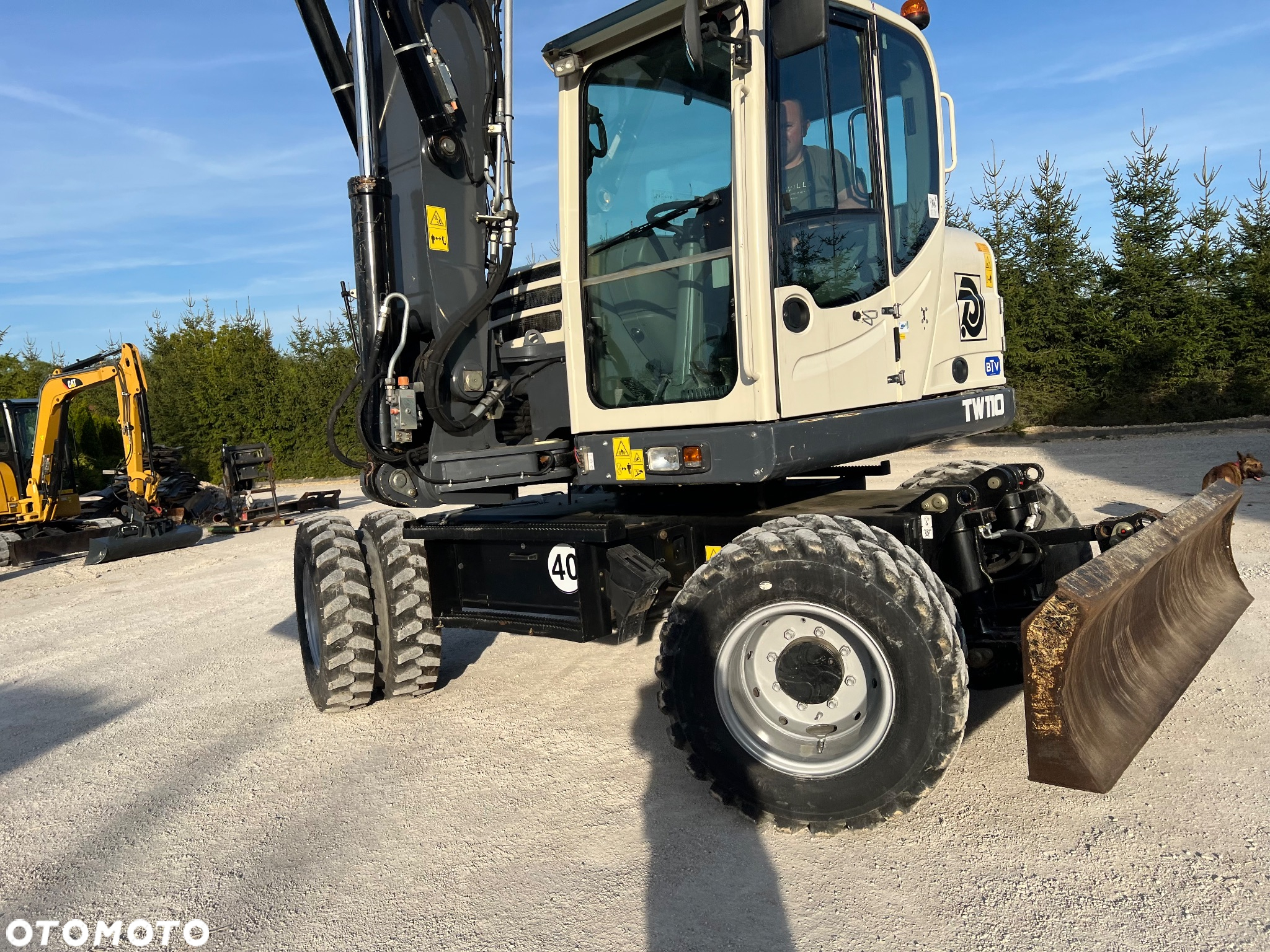 Terex Koparka kołowa TEREX TW110 3x łamane ramię TRIOLE BOOM wersja SPEED 4x4x4 2biegowa 40km/h 1 wł kpl dokumentów KLIMATYZACJA 11ton 4xoś skrętna TW 110  centr smarowanie Cat 313 DEUTZ Volvo Schaeff Jcb - 35