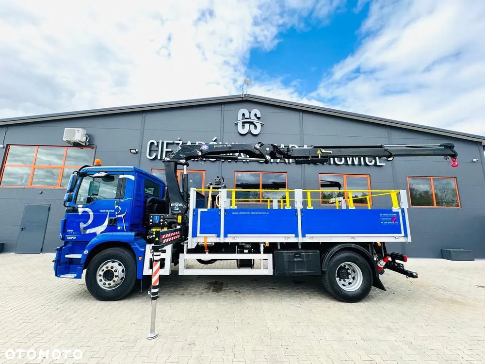 MAN MAN TGM TGL TGS 18.250 E6 // orginał. przebieg 107tys km // 4x2 // żuraw HMF 1420 K2 HDS dzwig kran crane - 4
