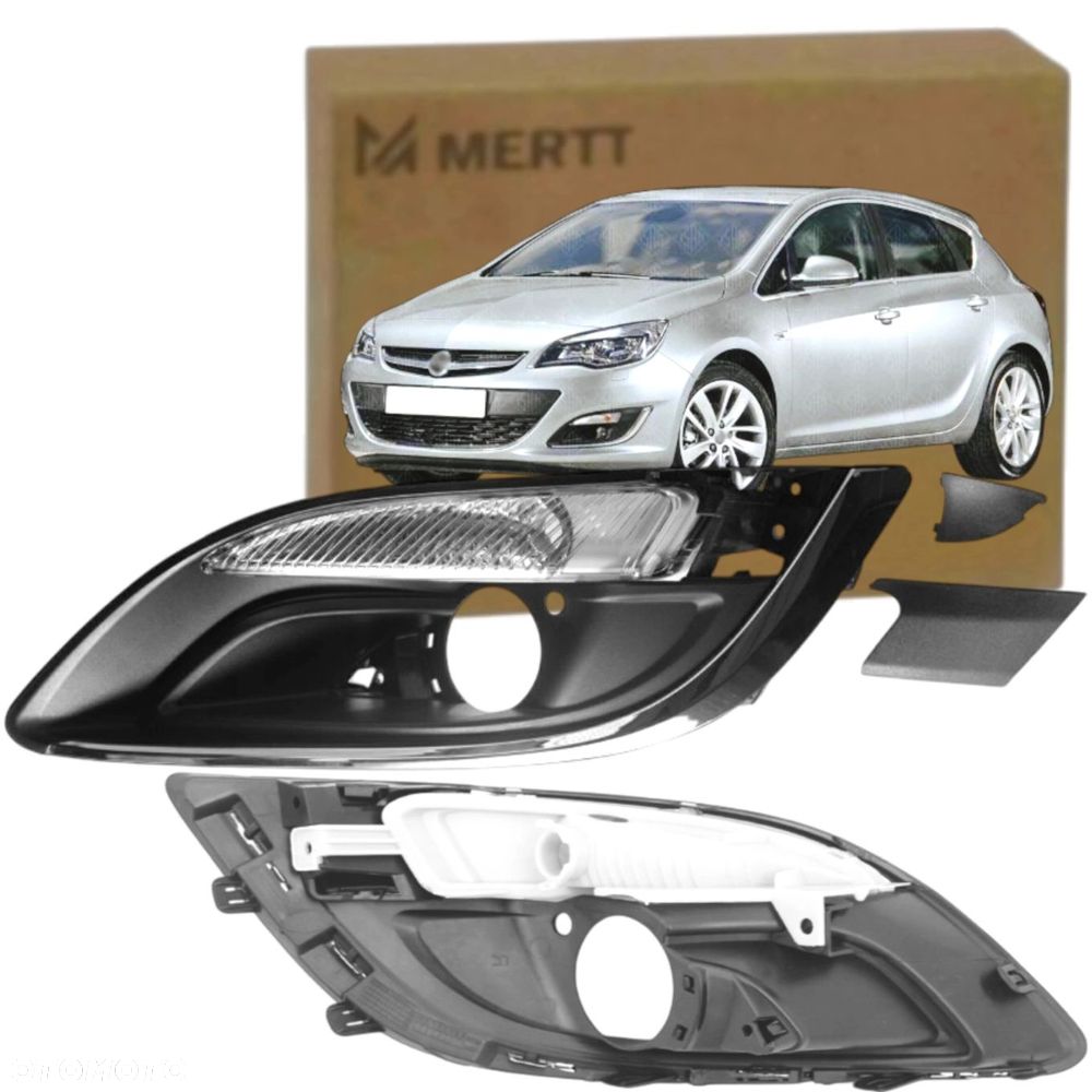 Opel Astra J 12-18 Atrapy przód KRATKI halogenów PRAWA LEWA KOMPLET - 3