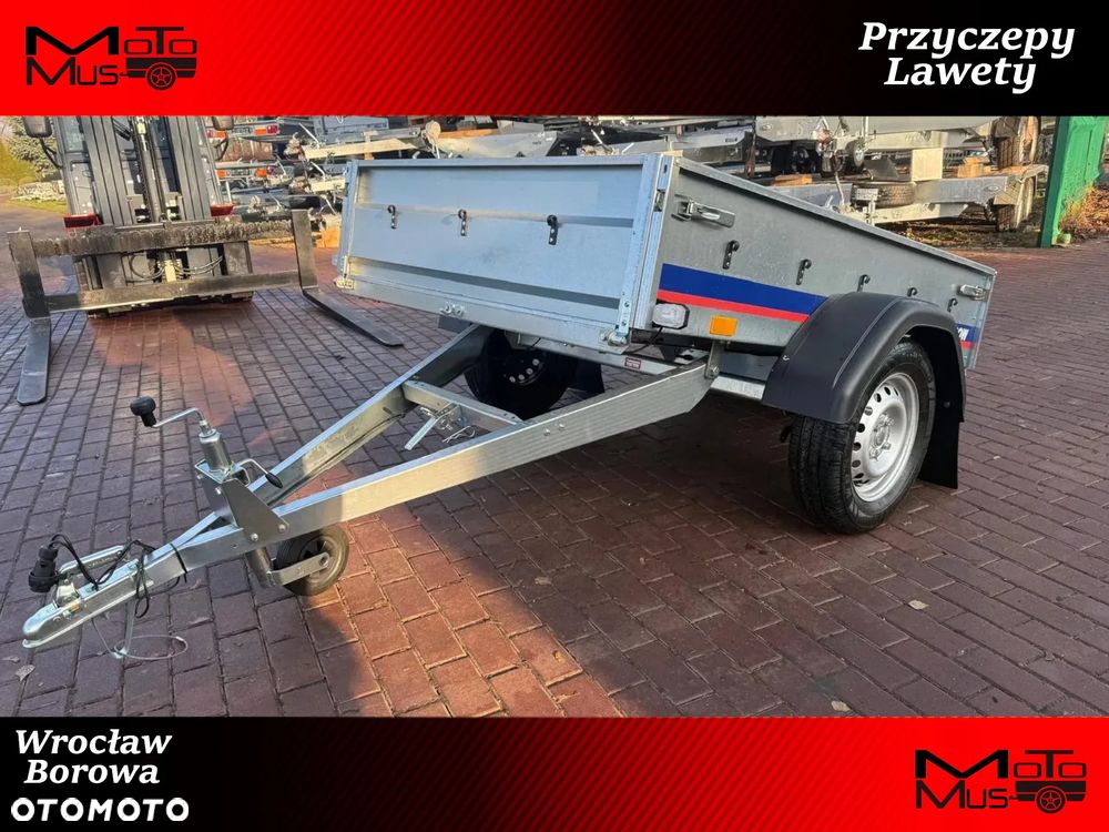 Niewiadów Przyczepa Niewiadów N417U 174x128x35cm 1 oś 750kg burty boczne 2mm Borowa MOTOMUS dostawa pod dom - 1