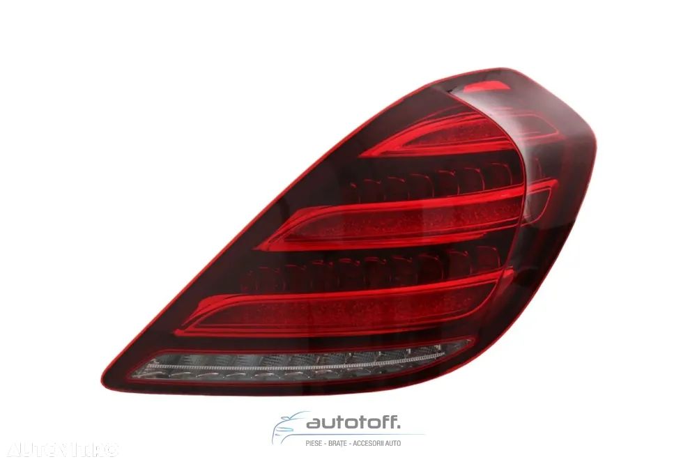 Stopuri Full LED compatibile cu Mercedes S-Class W222 (2013-2017) Semnalizare Secventiala Facelift Design - 6