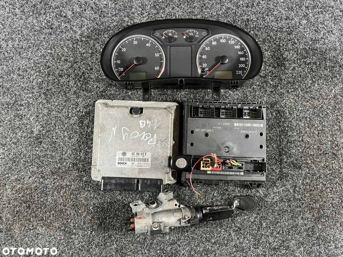 vw polo 9n 1.4 fsi zestaw startowy do odpalenia 03C906013B 0261S01011 - 1