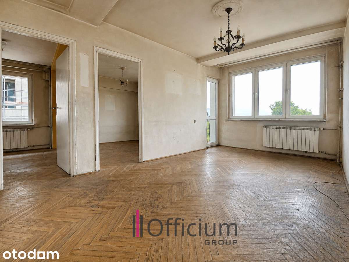 Sprzedam 3-pok. mieszkanie 46,06m2, do remontu