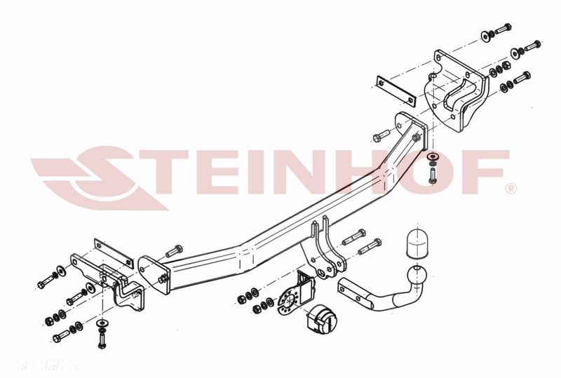 Hak Holowniczy + MODUŁ 7PIN do Kia Carens od 2013 - 2