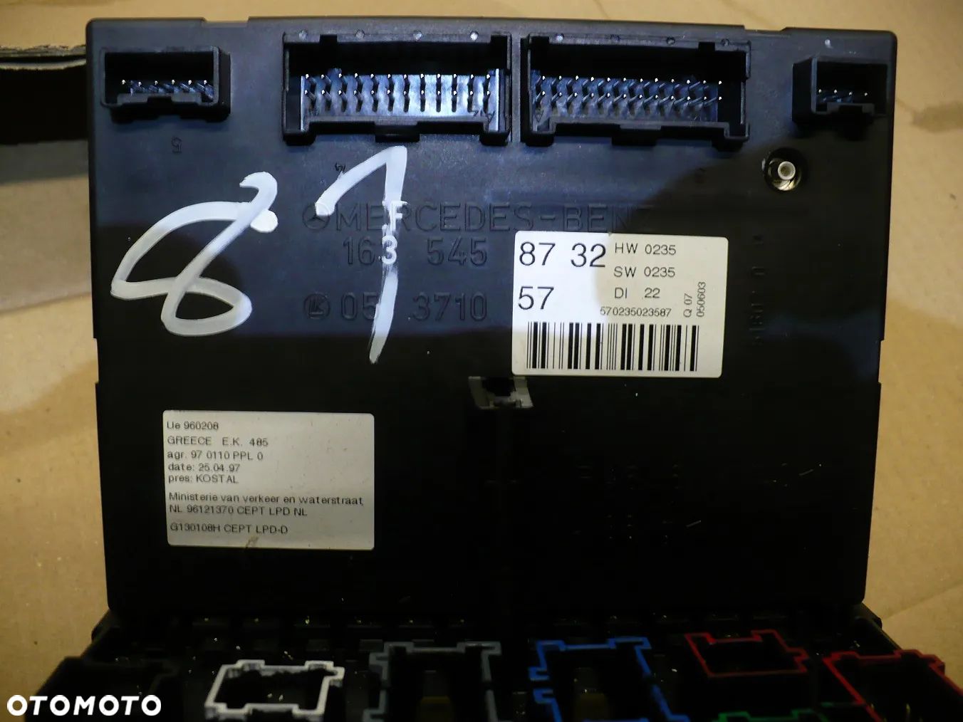 mercedes ML163 W163 STEROWNIK MODUL SAM 1635458732 - 1