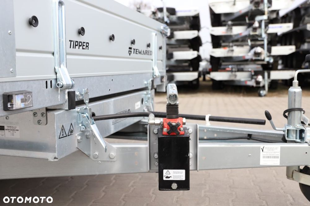 TEMARED TIPPER 2515/2 S 0,75T  253x152x30cm, DMC 750kg, Pompa ręczna , Burty ALU - 7