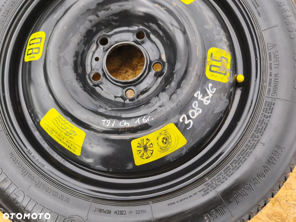 KOŁO DOJAZDOWE ZAPASOWE 5X108 PEUGEOT CITREON OPEL TOYOTA - 2