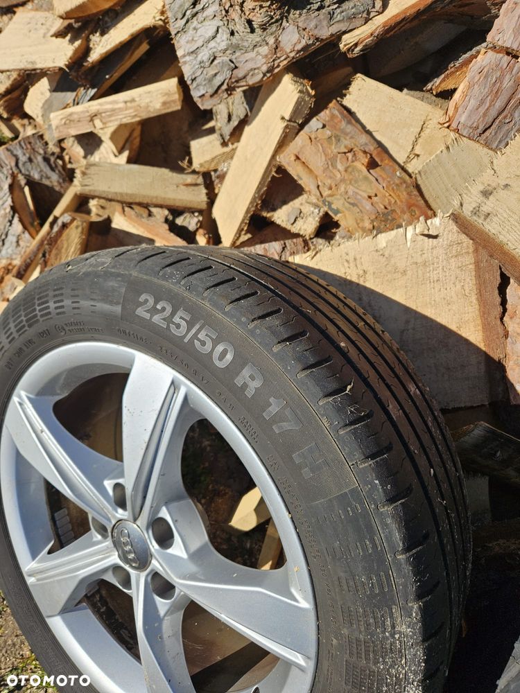 Alufelgi 5x112 R17 z oponami letnimi 225/50 otwór 66,6 - 6